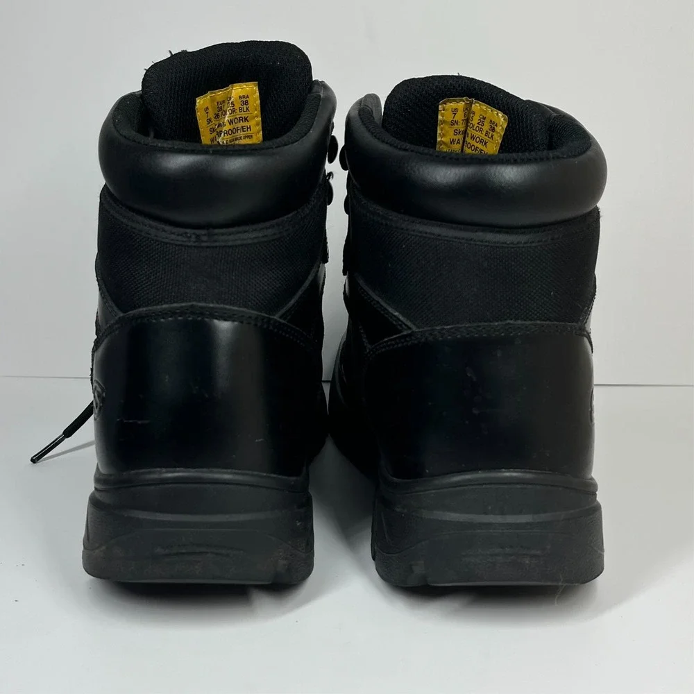 Skechers Wascana Benen Tactical Relaxed Fit Work Boots‎ Men's 7 Waterproof Black